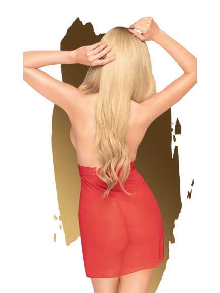 Nuisette et string assorti Rouge Sweet  spicy - PH0003RED