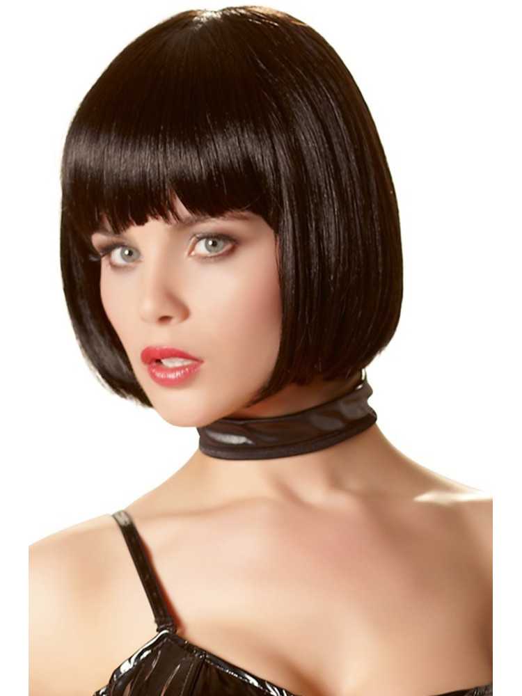 Perruque brune coupe au carré - ORI772127