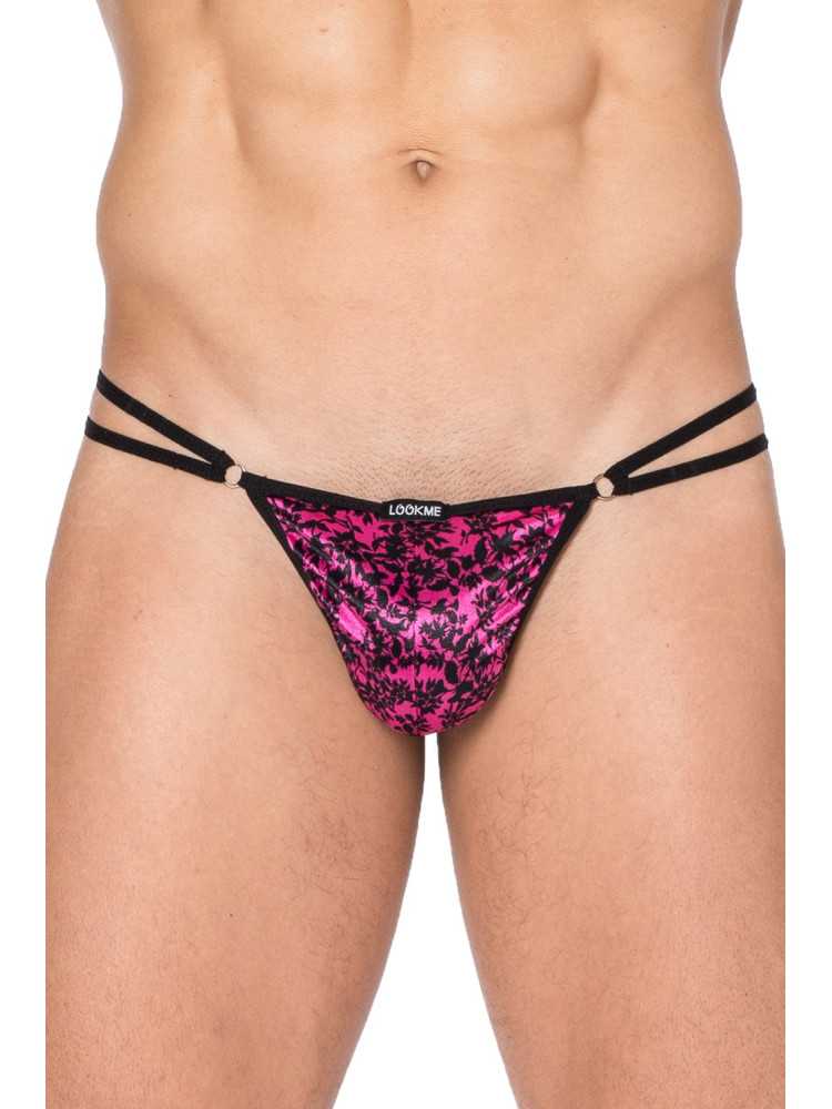 Mini string imprimé rose et noir New Look - LM2299-01PKB
