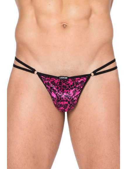 Mini string imprimé rose et noir New Look - LM2299-01PKB