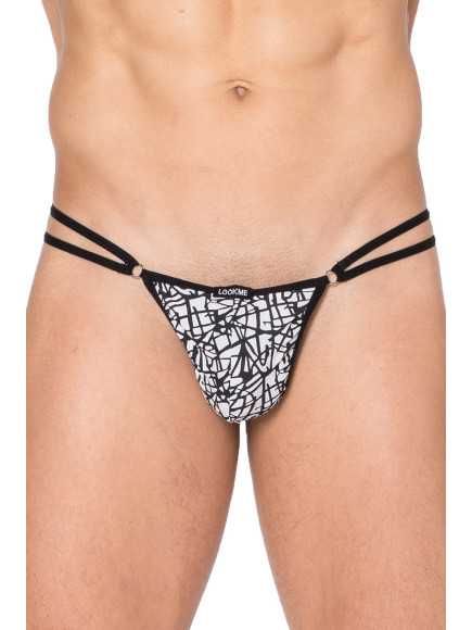 Mini string imprimé blanc et noir New Look - LM2299-01BWH