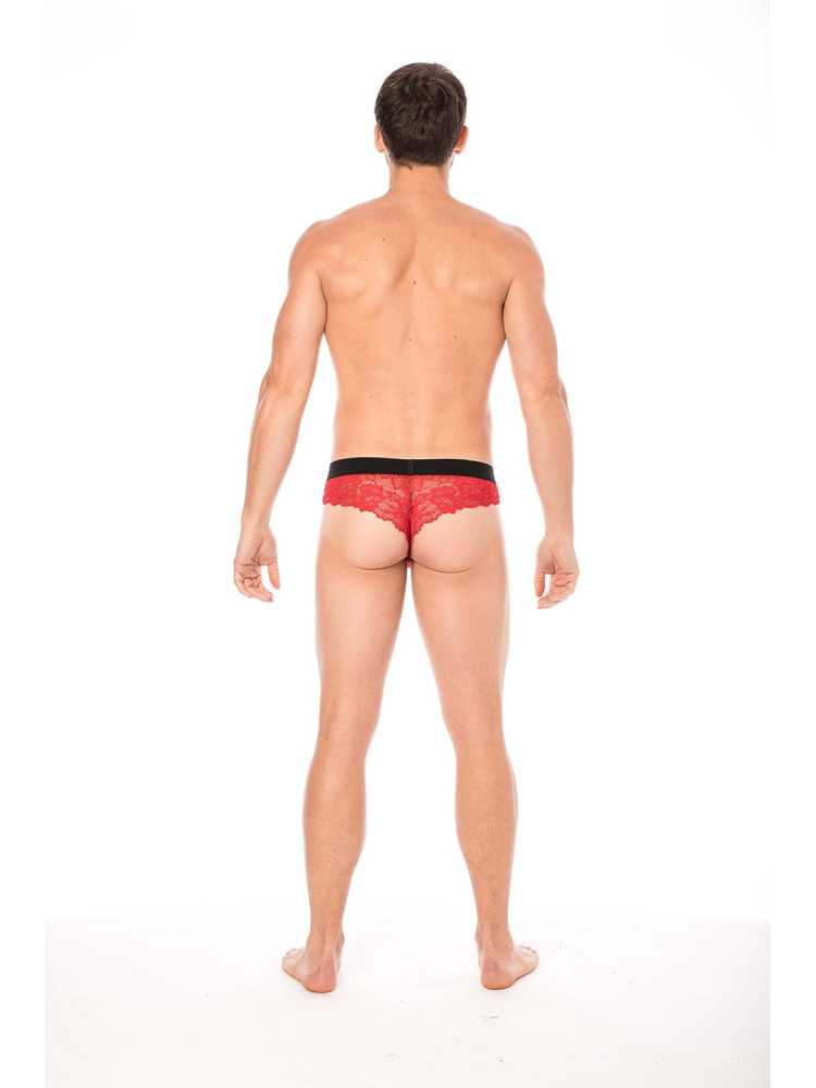 String rouge en dentelle délicate - LM2006-57RED