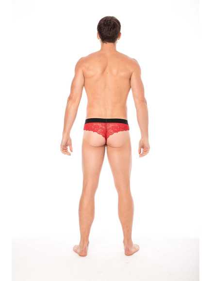 String rouge en dentelle délicate - LM2006-57RED