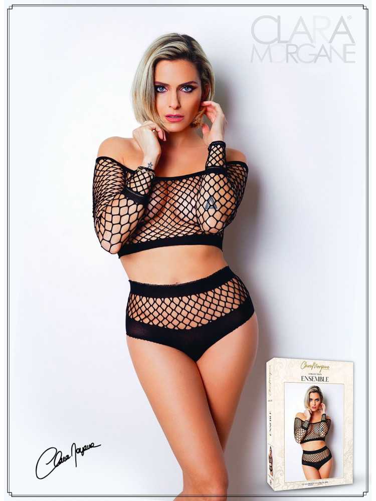 Ensemble 2 pièces résille grosse maille - Le Numéro 1 - Collection Ensemble  - CM96001