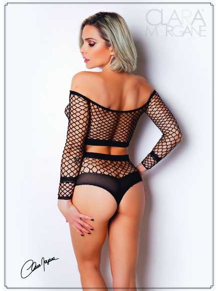 Ensemble 2 pièces résille grosse maille - Le Numéro 1 - Collection Ensemble  - CM96001