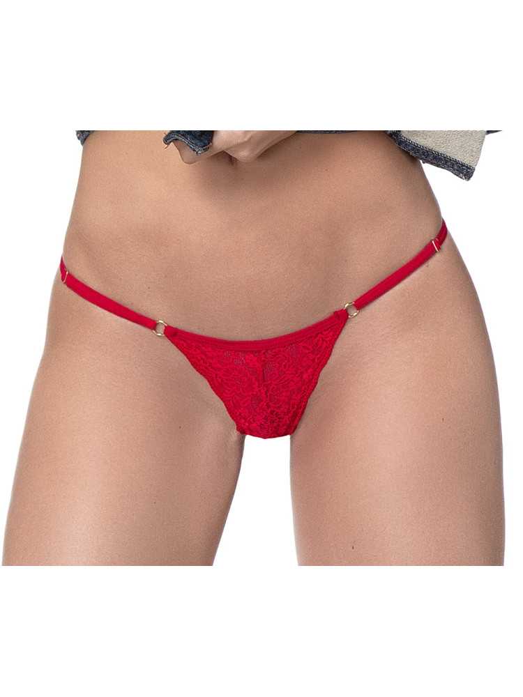 String dentelle rouge - MAL107RED
