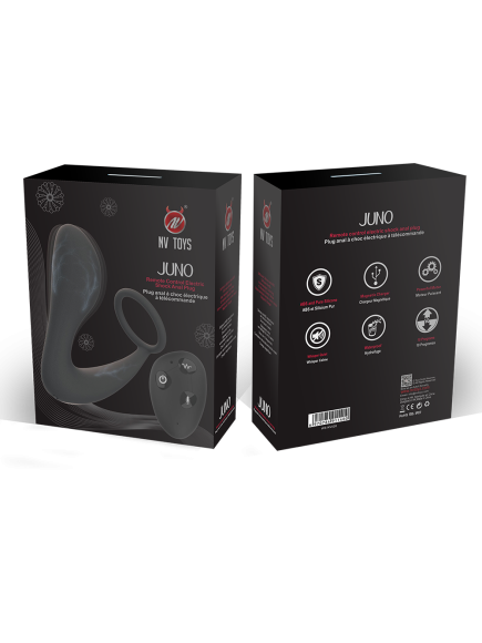 Stimulateur de prostate télécommandé avec micro décharge électrique et avec option commande vocale JUNO - WS-NV526