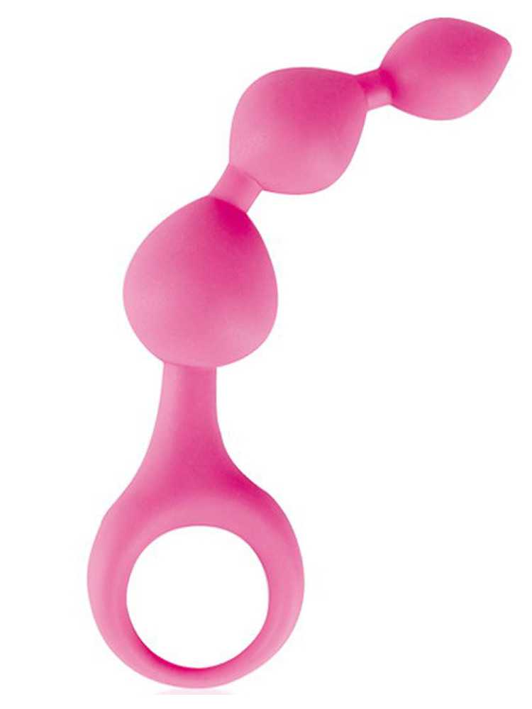 Stimulateur anal rose à boules - CC570006