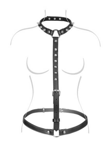 Harnais buste avec pointes picots Fetish Tentation - CC570410